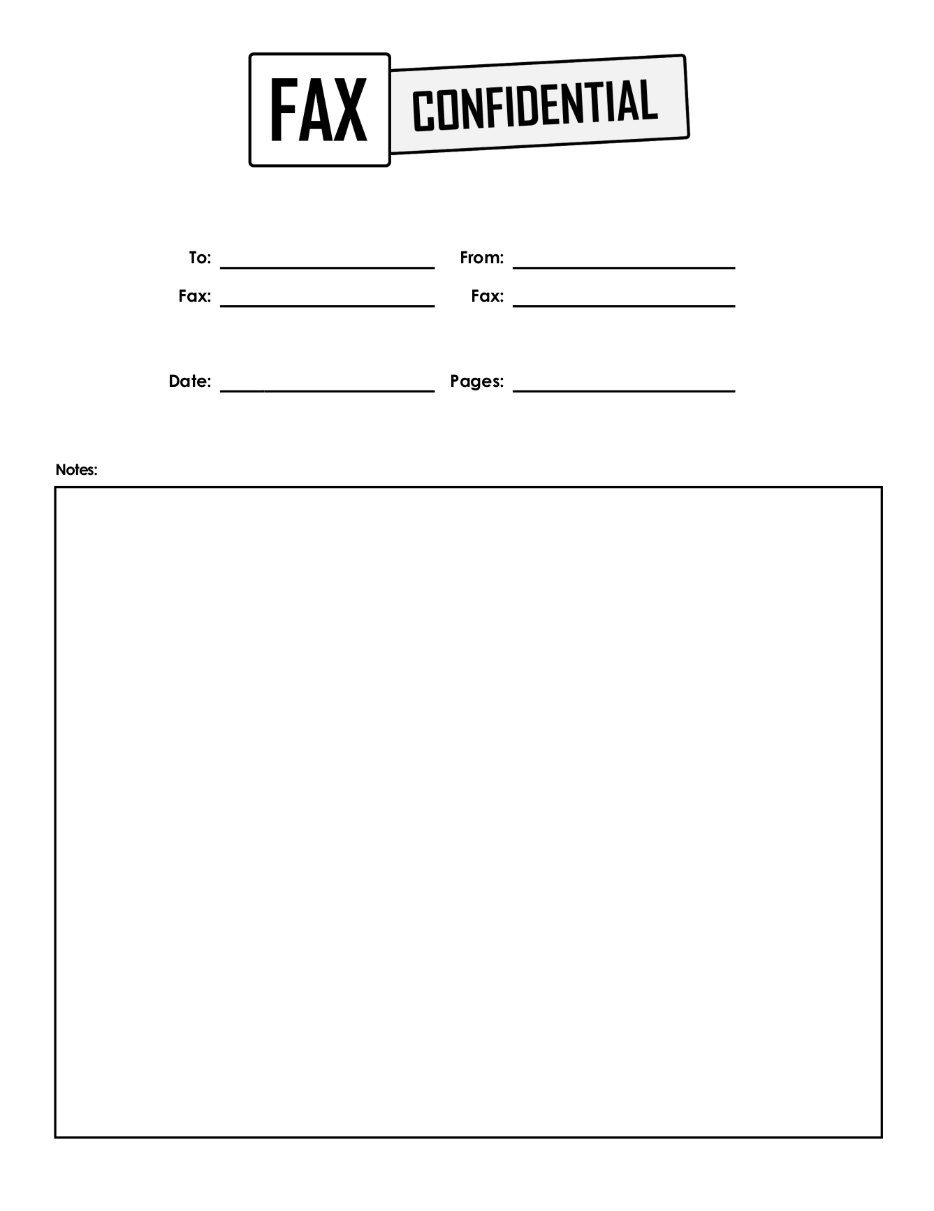 Free Fax 'Confidential' Cover Sheets | FaxBurner