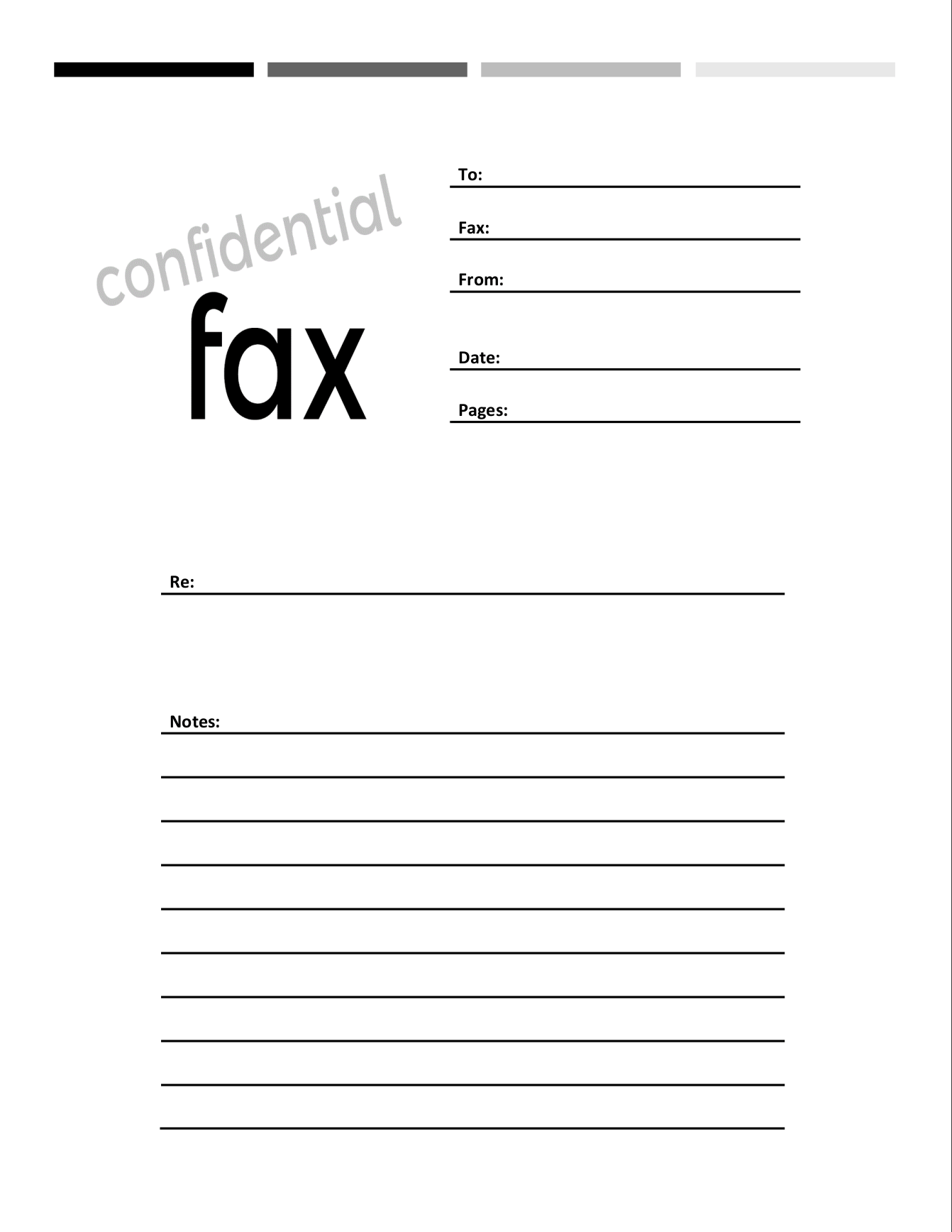 Free Fax 'Confidential' Cover Sheets | FaxBurner